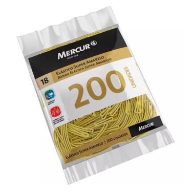 Imagem de Elástico mercur super amarelo n. 18 - c/ 200 pçs