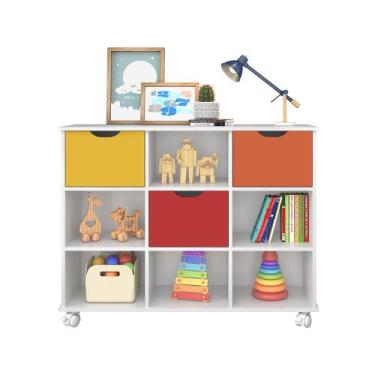 Imagem de Nicho Organizador com 3 Gavetas Coloridas Q Movi