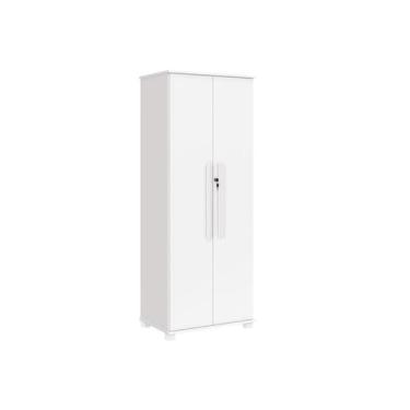 Imagem de Multiuso Dallas 100% MDF  Pés em Madeira com Chave Branco - FENIX