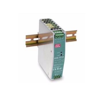 Imagem de EDR-75 - Fonte de Alimentação Chaveada 75Watts, Trilho DIN - MeanWell,