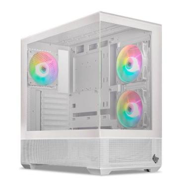 Imagem de Gabinete Gamer Pichau Magpie 4X, ARGB, Mid-Tower, Lateral de Vidro, Co