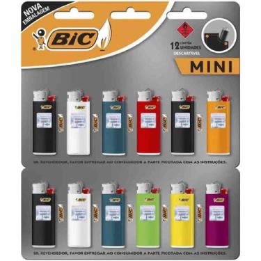 Imagem de Isqueiro Bic Mini Original Descartável Cartela C/12 Unidades