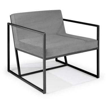 Imagem de Poltrona Buriti Aço Carbono Preto - Drop mobiliário