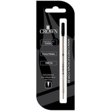 Imagem de Carga Caneta Crown Esferografica Cross - Preta Ca12009p