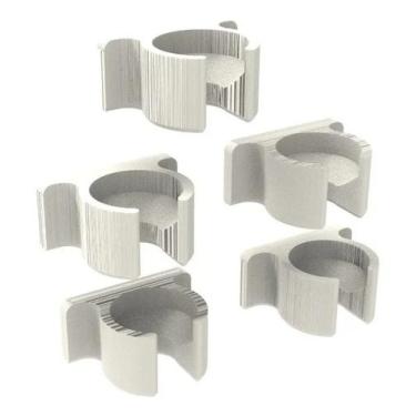 Imagem de Kit 5 Organizadores Cabos Fios Adesivos Mesa Escrivaninha - PEKO, 3D-0