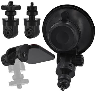Imagem de iSaddle 1/10.2 cm 1/20.3 cm Suporte de ventosa para para-brisa e suporte adesivo de tripé de painel para GoPro CHORTAU OldShark NIUTA Boogiio ORSKEY Abask Dash Cam Sport Camera (junta de parafuso M4