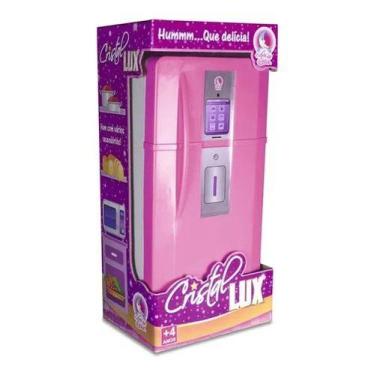 Imagem de Mini Geladeira Infantil Brinquedo Menina Rosa Barata - LUA DE CRISTAL,