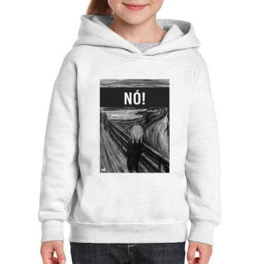 Imagem de Moletom Infantil NÓ! - Foca na Moda, Branco, 4