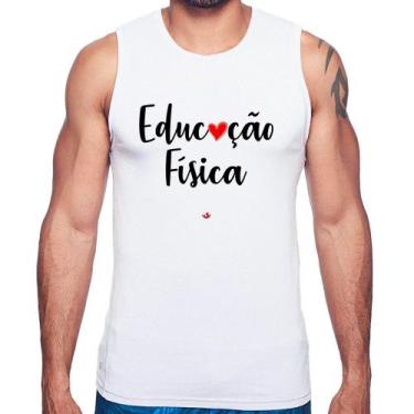 Imagem de Regata Educação Física por amor - Foca na Moda, Branco, GGG