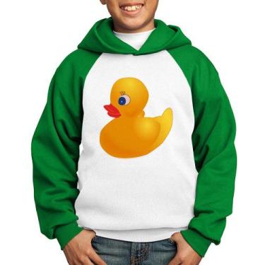 Imagem de Moletom Infantil Patinho de Borracha - Foca na Moda, Branco, Verde, 6