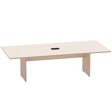 Imagem de Mesa de Reunião Retangular com Power Box Pé Painel P25 Pandin 2,6 M Ca