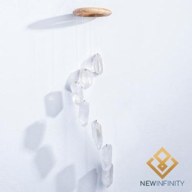 Imagem de Mensageiro Sino dos ventos Móbile Cristal Pedra Natural - Infinity, Br