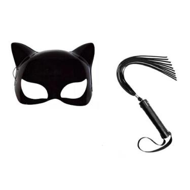 Imagem de Fantasia Mulher Gato C/ Mascara e Chicote - 2 PÇS - CM Presentes e Fan