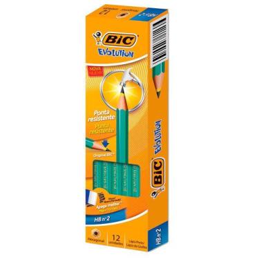 Imagem de Kit Com 12 Lápis De Escrever Escolar - Bic