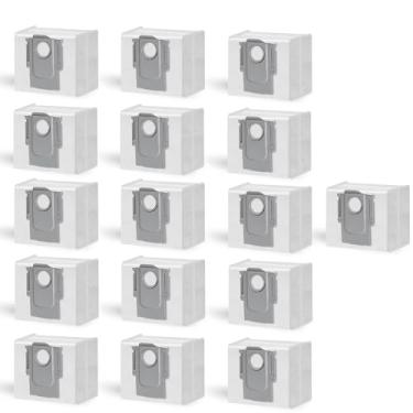 Imagem de Conjunto de saco não tecido descartável para aspirador de pó Roborock Q5+/Q5 Pro+/Q7 MAX+/Q7+/S8+/S8 Pro Ultra Aspirador de Pó Pacote com 16