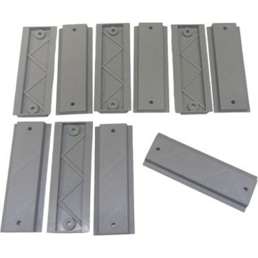 Imagem de Kit 10 Trilho Suporte para Disjuntor Din em ABS Plástico para Painel E