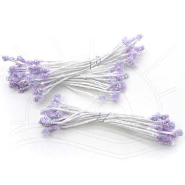 Imagem de Pistilo de Massa com Glitter - Lilas - Oriental Meia de Seda
