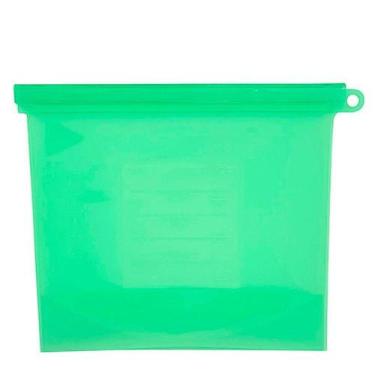Imagem de Saco de Silicone Freezer e Micro-Ondas Verde 28X20,7CM 1,5L - Hauskraf