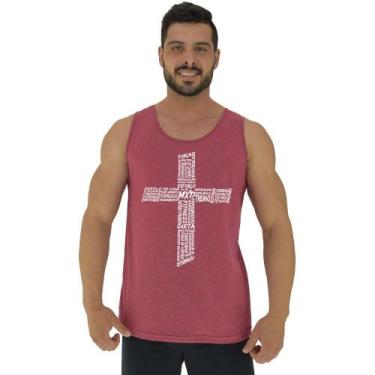 Imagem de Regata Clássica Masculina MXD Conceito Crucifixo Motivacional, EGG, Ve