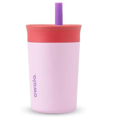 Imagem de Copo Owala Tumbler Infantil Stainless Steel Termica 12Oz/350Ml-Rosa/Ro