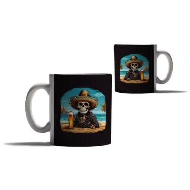 Imagem de Caneca Personalizada Presente Caveira Mexicana Praia 2 - Enjoy Shop, C