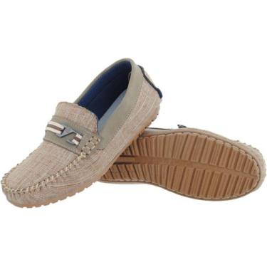 Imagem de Sapato Infantil Mocassim Menino Mocassim Masculino - EMOT SHOES, Bege,