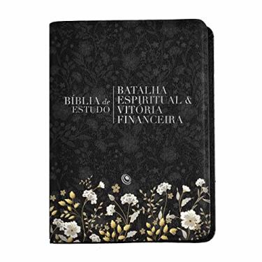 Imagem de Bíblia de Estudo Batalha Espiritual e Vitória Financeira - Floral