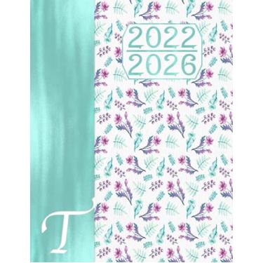 Imagem de Monograma Caligrafía T – Agenda Quinquenal 2022 - 2026 – Planificación Anual y Mensual: Regalo Calendario I Libreta de Direcciones I Planificador de Cumpleaños Español I Bucket List
