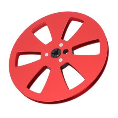 Imagem de Carretel de Fita Vazio de 1/4 7 Polegadas, Flanges NAB de Liga de Alumínio Carretel de Fita Sonora de Carretel Aberto de 7 Polegadas Carretel Vazio Com 3 Furos, Universal para
