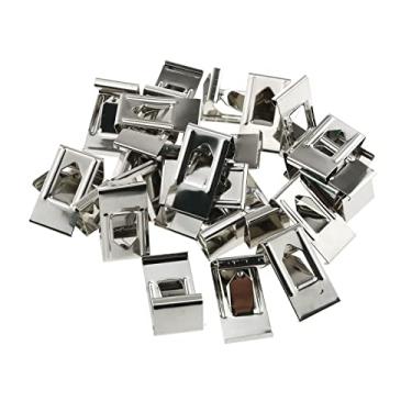 Imagem de E-outstanding 50 peças porta-retrato moldura metal mola giro clipe gancho ferramenta para pendurar imagem tom impressora 3D clipes de cama galss, 27 x 14 mm