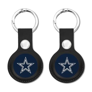 Imagem de Porta-chaves NFL Dallas Cowboys Apple AIR TAG pacote com 2 para cães e gatos, capa para Apple Airtag Tracker, suporte de pingente de dispositivo de rastreamento de cães GPS