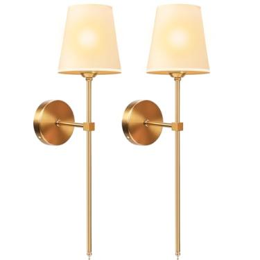 Imagem de Coinmit Arandelas de parede operadas, Arandela Externa Parede, Luminaria de Parede, Conjunto de 2 LumináRia de Parede Arandela, Arandela de Parede, Lâmpada Não Incluída