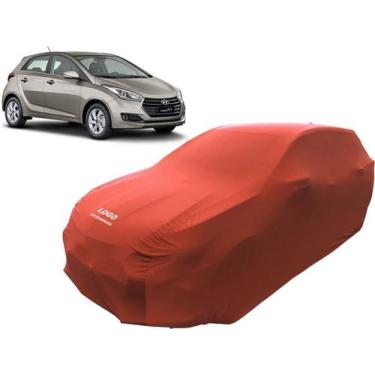 Imagem de Capa De Tecido Para Proteção Do Carro Hyundai Hb20 Luxo - Mz, Vermelha