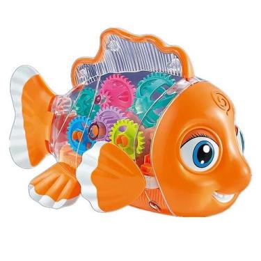 Imagem de Brinquedo de palhaço 360 desenhos animados, brinquedo musical transpar