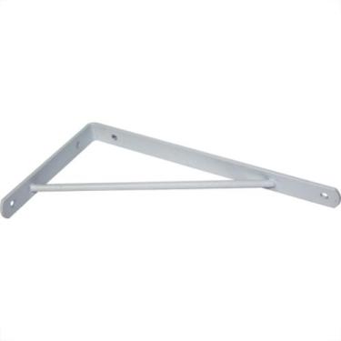 Imagem de Cantoneira Mao Francesa Overtime Reforc Branco 25Cm - Kit C/12 Unidade