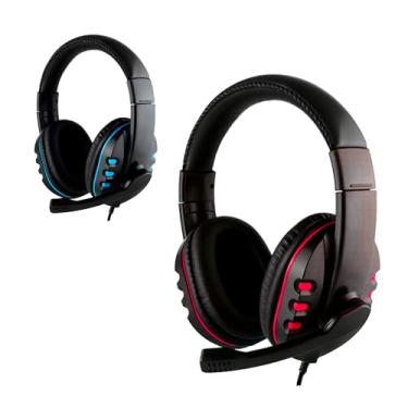 Imagem de Headset Gamer com Fio Microfone Entrada P3 Fone de Ouvido Anti Ruído - Headphone Compatível com Xbox One, PS4, PS5 e PC