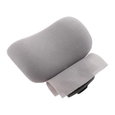 Imagem de Bothyi Encosto de cabeça ajustável para cadeira de escritório, cadeira de computador, fixação de travesseiro para dormitório, espessura de 1cm a 1.9cm para, Cinza
