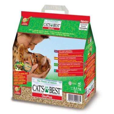 Imagem de Granulado Higiênico Biodegradável Cats Best Oko Plus 2,1 kg - Cats Bes