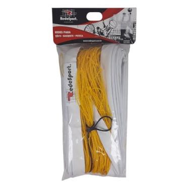 Imagem de Rede Vôlei 1 Faixa Lazer Rede Sport Fio 1,5mm (9,50mt)