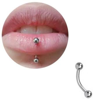 Imagem de Piercing Bananinha Spike Rook Aço Cirúrgico 17mm - Giog Joias
