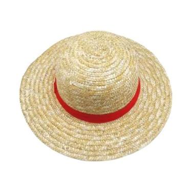 Imagem de Colete, Shorts e Chapéu de Luffy - Traje de Cosplay Adulto Masculino p