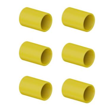 Imagem de 6 Luva Tigre PVC 3/4" Pressão Sem Rosca Antichama