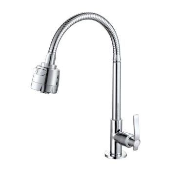 Imagem de Torneira Cozinha Gourmet Flexível Pia Mesa 2 Jatos Metal