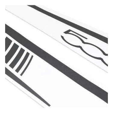 Imagem de Adesivo Faixas Lateral Fiat 500 Sport Grafite Decorativo - Resitank