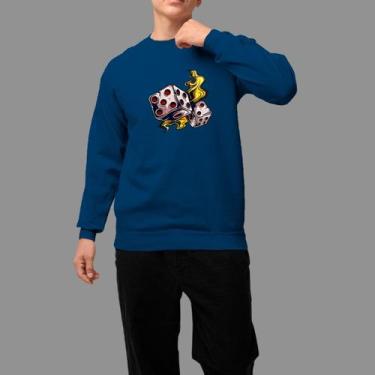 Imagem de Moletom Gola Careca Basico Masculino Streetwear Moda De Rua Confortáve