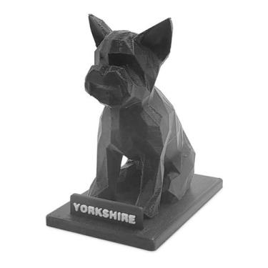Imagem de Escultura Decorativa Cachorro Yorkshire Macho - 3D Think BR, Preto