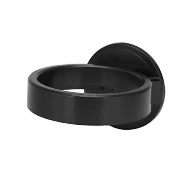 Imagem de Suporte para secador de cabelo, suporte para secador de cabelo montado na parede, organizador autoadesivo de ferramentas para cabelo com armazenamento de plugue, material ABS
