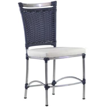 Imagem de Cadeira em Alumínio e Fibra Sintética JK Cozinha, Edícula Trama Origin