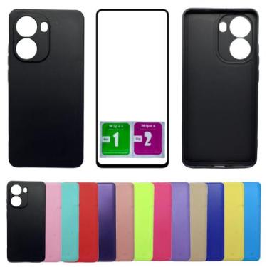 Imagem de Capa Aveludada Para Poco X7 Pro 5g + Pelicula Vidro 3d - Mustangshop, 