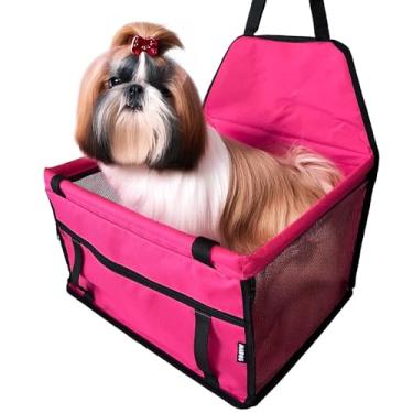 Imagem de Assento Cadeirinha Pet Banco Carro Cachorro 12kg MADOG Rosa